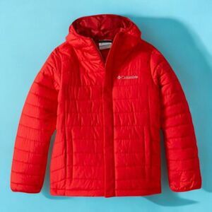 Kid's Columbia Powder Lite Red Puffer Jacket